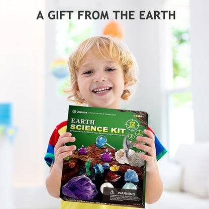 Japace Earth Science Kits for Kids Age 6-8-12-14, Birthstone Gems Dig Kit