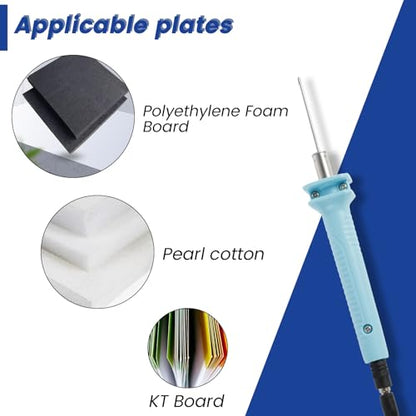 Electric Foam Cutter 18W 5CM Electric Hot Cutter Pen Sturdy Styrofoam Cutting Pen Heat Cutter Tool Foam Cutter Pen with Stand Hot Cutting Tool for Foam Cutting Arts Handcraft (18W 5CM)