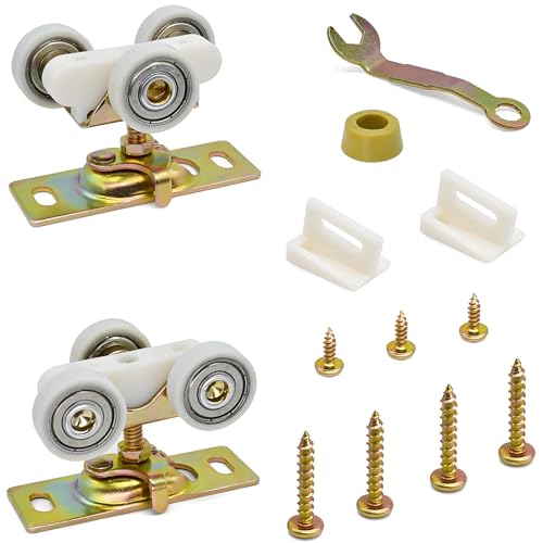 2 Pack Pocket Door Rollers Replacement with 1" O.D. Wheels - size: 1125-Tricycle Hanger