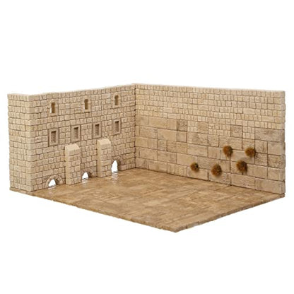 Wise Elk Western Wall Mini-Bricks Constructor Set, Beige - style: Western Wall