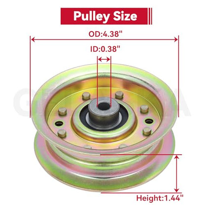 GELASKA 532173901 156493 Pulley for Husqvarna 46" YTH180 YTH2046 Mowers - color: A20 1x173901