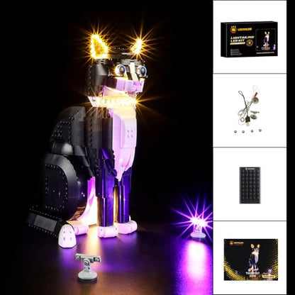LIGHTAILING Light for Lego-21349 Tuxedo Cat - Led Lighting Kit Compatible with Lego Building Blocks Model - NOT Included The Model Set - style: (Only Light) 21349 Tuxedo Cat(Color Edition）