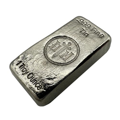 1 oz 99.9% Pure Tin Ingot – Hand Poured Tin Metal Bullion Bar - Collectible Element for Display, Science Experiments, Soldering or Paperweight - color: Tin