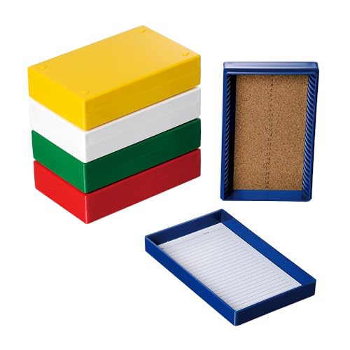 Microscope Slide Box, 25-Place, Cork Lining, Pack of 5 - size: Cork Lining