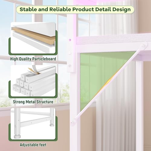 DurayLoly 47.2" Computer Desk with Power Outlet & Fabric Drawer,White - color: White, size: 47.2 IN