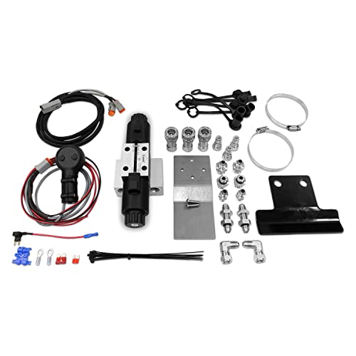 Summit Hydraulics Universal Third Function Valve Kit w/Joystick Handle, 15 GPM, 1/4" ISO 7241-B Couplers - size: 1/4" Body ISO 7241-B couplers