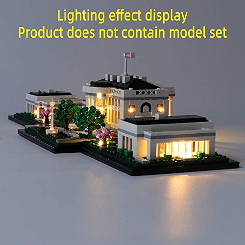 GEAMENT LED Light Kit for The White House - Compatible with Lego Architecture Collection 21054 Building Blocks Model (Model Set Not Included) - style: For 21054