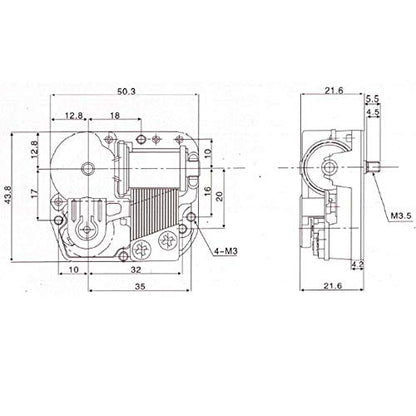 Pursuestar Greensleeves Wind Up Music Box, Yunsheng Clockwork Musical Mechanism Movement for DIY Music Boxes Replacement - style: Greensleeves