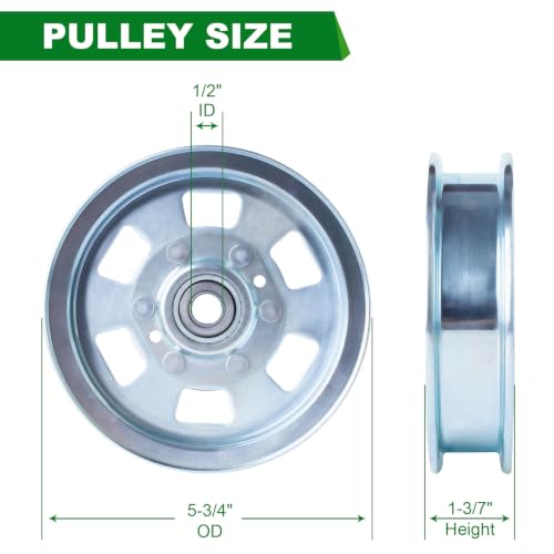 Idler Pulley (033-8000-00 033-7201-00 033-2000-00 033-7201-25) Fits Bad Boy ZT MZ Out Law Series 72" 61" 60" 50" 48" 54" Decks Mower (3 Pack) - color: 033-8000-00 3 pack