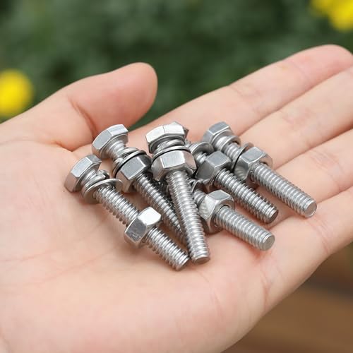Mr. Pen- Nuts and Bolts, 1/4"-20x1-1/2, 10 Sets - size: 1/4"-20x1-1/2