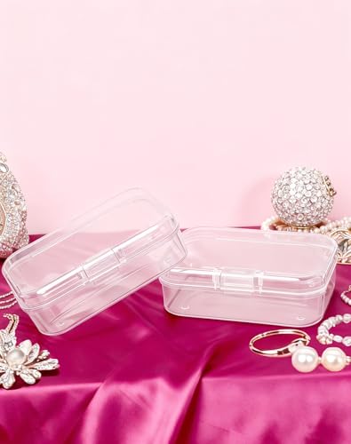 LJY 30 Clear Plastic Boxes, 2.6 x 1.8 x 0.8 in for Craft Kits - color: Clear, size: 2.6×1.8×0.8 in