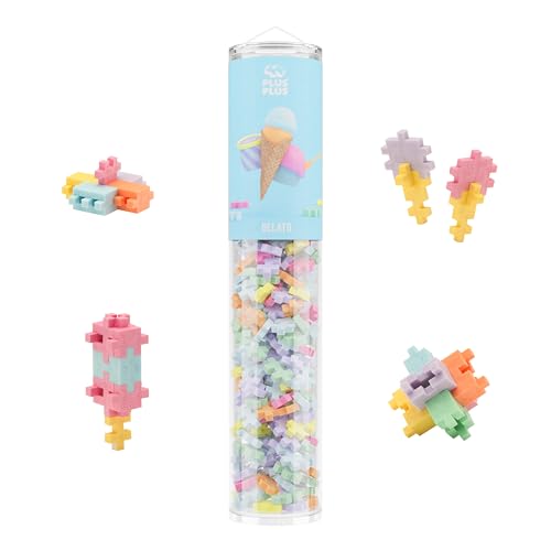 PLUS PLUS 240 Piece Gelato Mix - Mini Waffle Blocks, Classroom Must Haves - style: Gelato Mix Play Tube