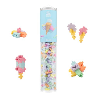 PLUS PLUS 240 Piece Gelato Mix - Mini Waffle Blocks, Classroom Must Haves - style: Gelato Mix Play Tube