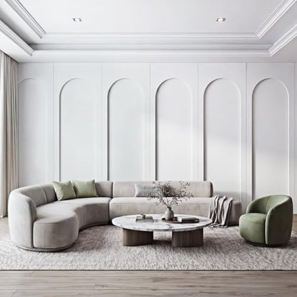 INMOZATA Arch Wainscoting Panels Kit, MDF Board and Batten Wall Panel Kit