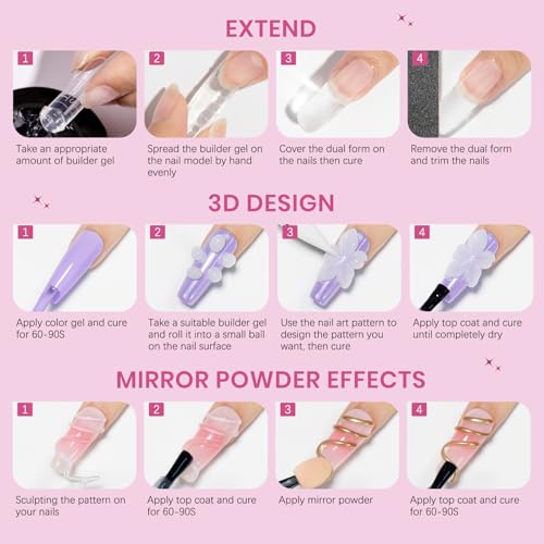 3D Nail Gel Sculpting Gel 4 Colors 3d Gel Nail Art Non Stick Hand Solid Builder Gels Home Manicure, Nail Salon, Nail Charms, Solid, Extension, Carving, Molding Hard Gels - color: Clear, White, Pink,Nude