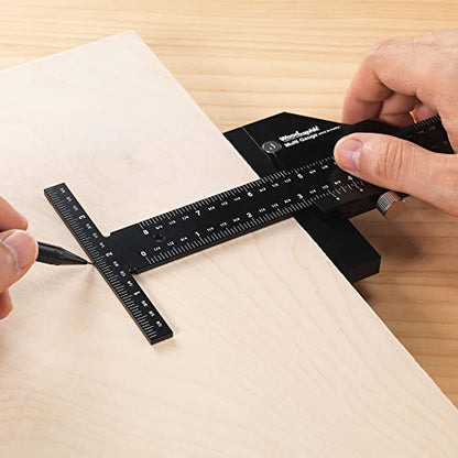 Scriber Gauge 300mm – CNC Metric Measuring Ruler, Marking Gauge, Layout Square, Woodworking Thickness Tool for Joinery, Cabinetry, DIY and Furniture Making (New Version) - size: 300mm