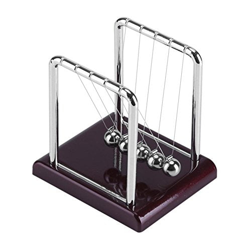 DEWIN Newtons Cradle Pendulum Steel Balance Swinging Magnetic Ball Perpetual Motion Desk Toy Physics Science Desk Fun Toy Swinging Kinetic Balls for Office Decor Gift 3.35 x 2.76 x 3.54 Inches