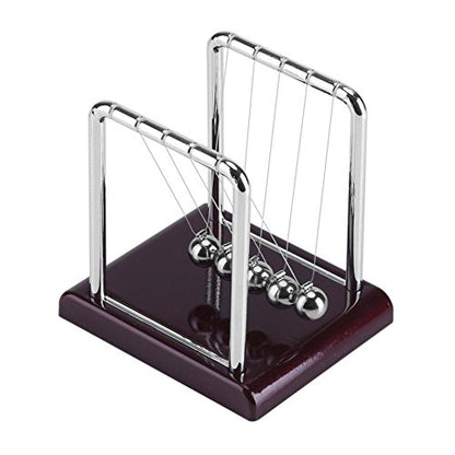 DEWIN Newtons Cradle Pendulum Steel Balance Swinging Magnetic Ball Perpetual Motion Desk Toy Physics Science Desk Fun Toy Swinging Kinetic Balls for Office Decor Gift 3.35 x 2.76 x 3.54 Inches
