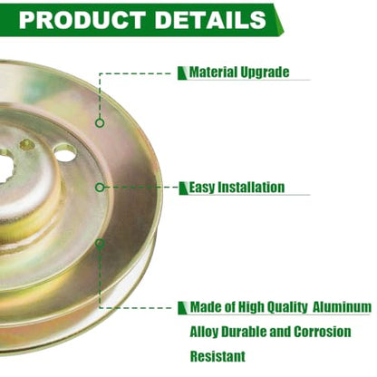 M163464 M154394 Mower Spindle Pulley Fits John Deere Z445 Z425 Z435 Ztrak Zero Turn Mower (3 Pack) - color: M163464 M154394 3 pack