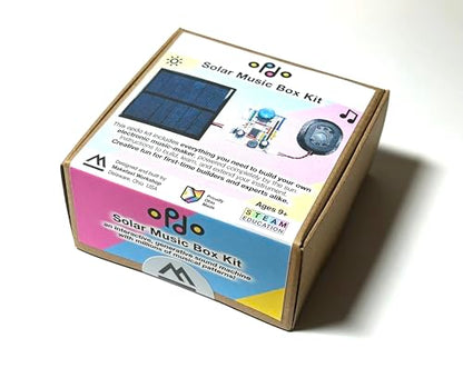 opdo Solar Music Box Kit | Turn Sunlight into Sound | STEM/STEAM DIY Circuit | Ages 9+ | Generative Musical Instrument | Ohio Made | Millions of Tonal and Rhythmic Patterns | opdo | Makefast Workshop