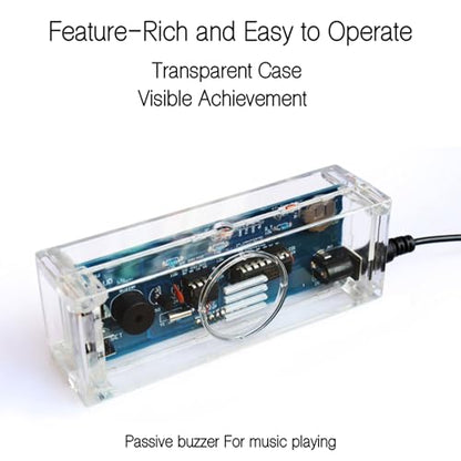 EIELE Soldering Practice Kit Color Changing Clock Electronic Learning Kit for Soldering Enthusiasts