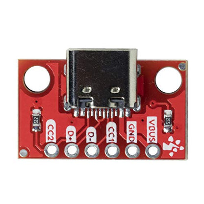 2pcs USB Type-C Female Breakout Board 6 pins Output 2 CC Pins 5K1 Res (2.54mm 100mils Pitch)…