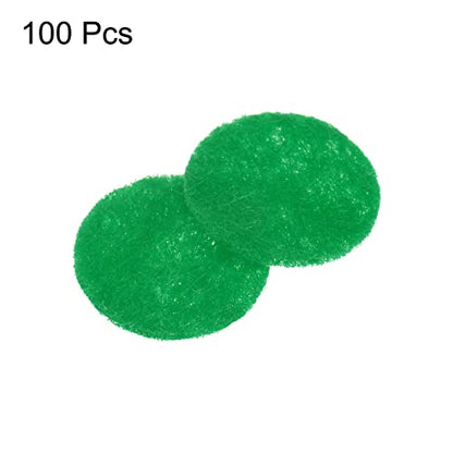 HARFINGTON 100pcs Round Felt Circles, 10mm 3/8" Pre Cut Felt Craft Pads Non-Woven Mini Felt Fabric Circles for DIY Sewing Handcraft Cut Projects Craft Finishing, Green - color: Green, size: 10mm