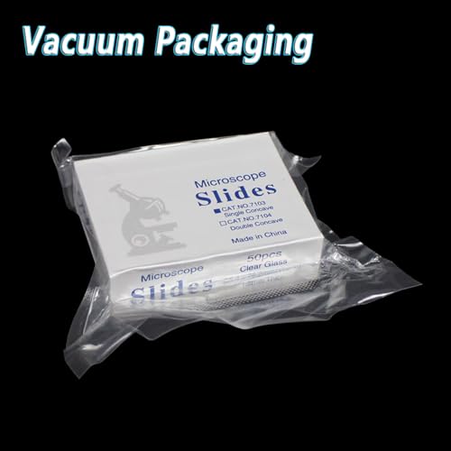 Concave Microscope Slides, 50 Pack Single Depression Glass Slides