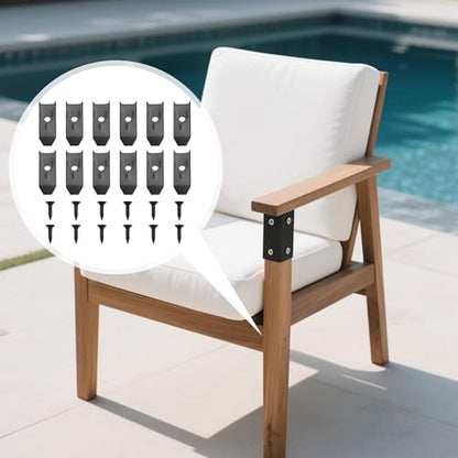 12 Sets Table Leaf Levelers & Locks with Sliding Aligner Bars, Heavy Duty Table Extension Hardware for Dining Tables, Desks, Buffets & Cabinets, Metal Horizontal Buckle Latches Connectors (Black) - color: Black