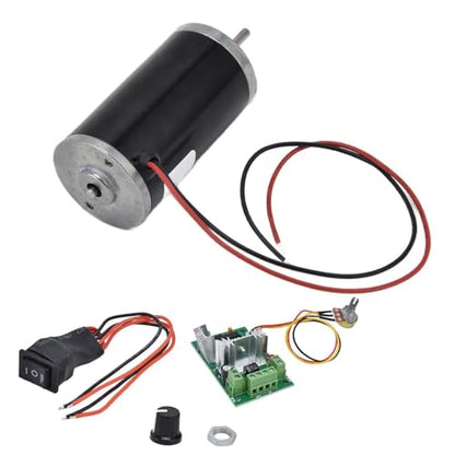 31ZY DC Brushed Motor, High Torque Low Noise High Speed PWM Control for DIY Robotics 12V 4000RPM with Speed Governor Metal Gear Pure Copper Coil 1 Pack - size: 12V4000RPM