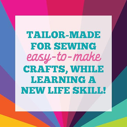Craft-Tastic Let’s Learn to Sew – Mini Sewing Kit, Arts and Crafts, Art Supplies, Embroidery Kit for Beginners, Includes Sewing Supplies, Easy-to-Follow Instructions, Arts & Crafts, Ages 7+