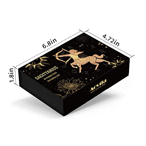 Sagittarius Crystals Gift Set, Zodiac Signs Healing Crystals Birthstones with Horoscope Box Set Sagittarius Astrology Crystals Healing Stones Gifts - color: Sagittarius