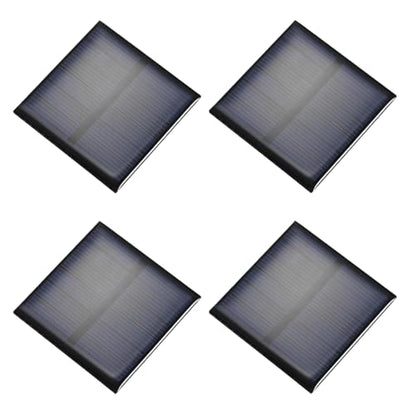 MECCANIXITY 4PCS 3V 0.63W 0.21A Mini Solar Panels, Small Solar Photovoltaic Power Cells Charge DIY Electric Toy Materials Kits
