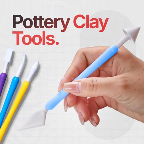 19 Pcs Clay Sculpting Tools, Polymer Clay Tools & Air Dry Clay Accessories - size: Pack of 19