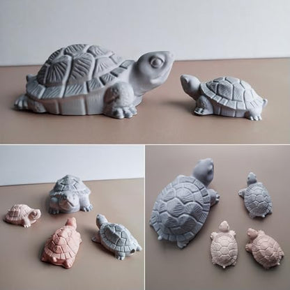 Wehous Turtle Silicone Molds, 2 Size Turtle Molds for Resin Candle Concrete, 3D Cute Animal Epoxy Resin Casting Polymer Clay Molds, Unique Wall Hanging Keychain Pendant Mold Soap Wax Art Craft DIY - color: 2x Turtle