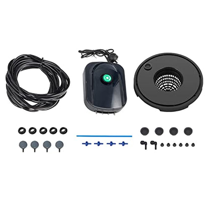 VEVOR DWC Hydroponic System, 5 Gallon 4 Buckets, Deep Water Culture Growing Bucket, Hydroponics Grow Kit with Pump, Air Stone and Water Level Device, for Indoor/Outdoor Leafy Vegetables - style: 4 Buckets