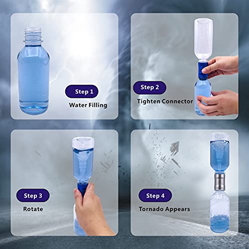 Tornado Maker, Weather Toys, Ultra-Light Aluminum Connecting Tube, Including 2 Empty Bottles, Watertight Tornado Toy, Suitable for Kids' Science Experiments (Green) - color: Green