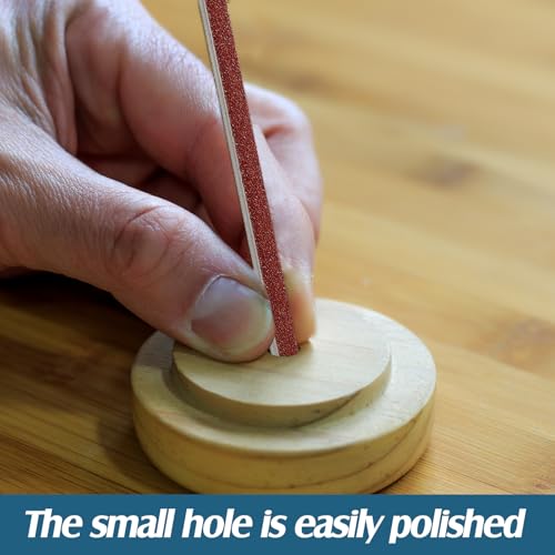 Honoson 70 Pcs Sanding Sticks Polishing Sticks Fine Sanding Twig Coded Abrasive Sand Twig for Plastic Model Assorted Metal and Wood Sand Tool Accessory for Craft(Low Grits Rating,Double Angle) - style: Double Angle