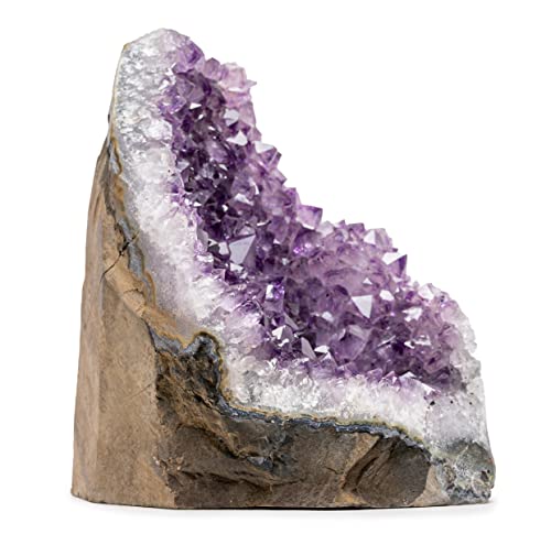 5 to 6.5 Lb Amethyst Crystal Geode From Uruguay – 6.5" to 9" Height, Natural Large Amethyst Cluster Rock – Crystals and Healing Stones - style: 5 lb to 6.5 lb