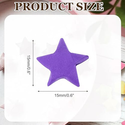 MECCANIXITY 300 Pcs Paper Stars Pre-made Origami Lucky Wishing Star for Best Wish Christmas Party Wedding Valentine's Day Girl Friends Gift(Dark Purple) - color: Dark Purple