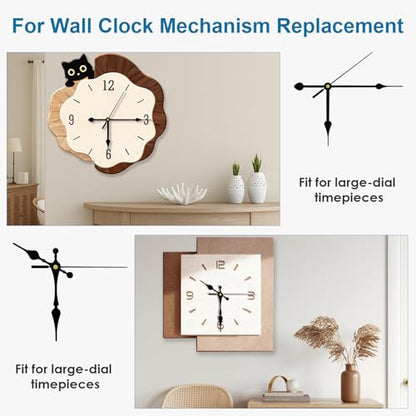 9PCS High Torque Long Shaft Clock Mechanism with 12 Pairs Clock Hands