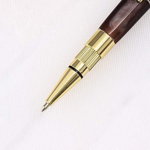 Legacy Woodturning Gear Click Pen Kit - Variety, 8 Pack, Includes 4 Gold, 2 Chrome, 2 Gun Metal, Woodworking Project Kit