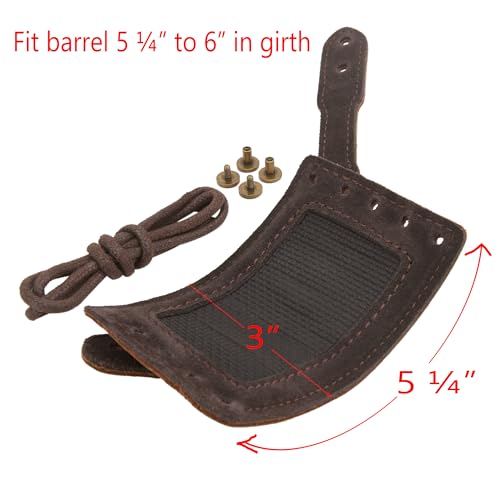 WAYNE'S DOG No Drill Leather Rifle Sling with Slip-on Recoil Pad and Barrel Mount fit for Lever Action Rifles, Shotguns - color: Coffee, size: Canvas & Leather