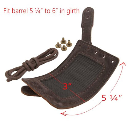 WAYNE'S DOG No Drill Leather Rifle Sling with Slip-on Recoil Pad and Barrel Mount fit for Lever Action Rifles, Shotguns - color: Coffee, size: Canvas & Leather