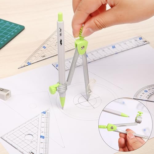 Mr. Pen- Geometry Set, 7 pcs, Compass for Geometry Compass Math