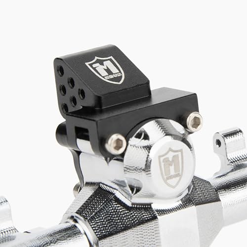 MEUS Racing Isokinetic 3-Section CVD Front and Rear Axles Maximum Steering Angle 52° Wider +5MM for Axial SCX24 Deadbolt C10 JLU Gladiator Bronco 1/24 RC Crawler Upgrade Parts (Electroplated Silver) - color: Silver