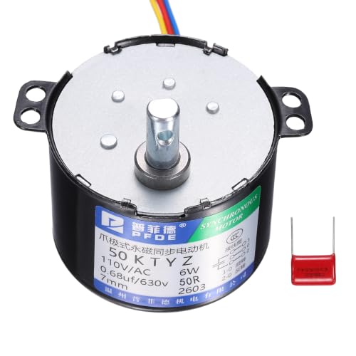 MECCANIXITY Synchronous Gear Motor AC220V 50Hz 100RPM Shaft Rotation CW/CCW