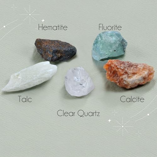 Eisco - Mineral Test Kit with 9 Raw Mineral Samples and Testing Tools - Includes Streak Plate, Magnet, Hand Lens, and More - Classroom and Field Geology Identification Kit