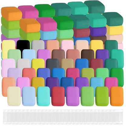 384 Pack Air Dry Clay in 48 Colors, Molding Clay Kit for Kids with Sculpting Tools and Extra 200 Ziplock Bags, Arts and Crafts DlY Kit for Boys and Girls