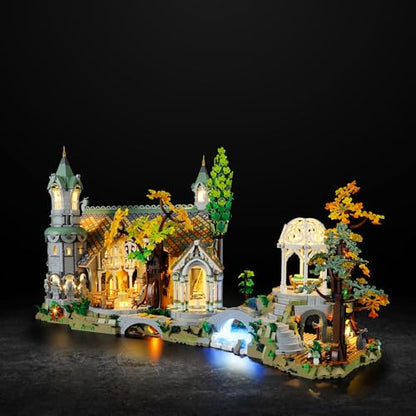 Vaodest Led Light for Lego 10316 The Lord of The Rings: Rivendell Building Blocks Model,Design and Configuration Compatible with Model 10316(Led Light Only, Not Building Block Kit) - style: 10316 The Lord of The Rings Set